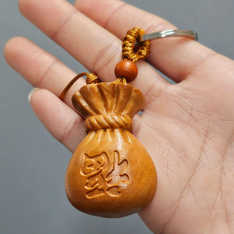 

Peach Tree Double-Sided Lucky Bag Keychain, a New Year s Gift to Wish Success