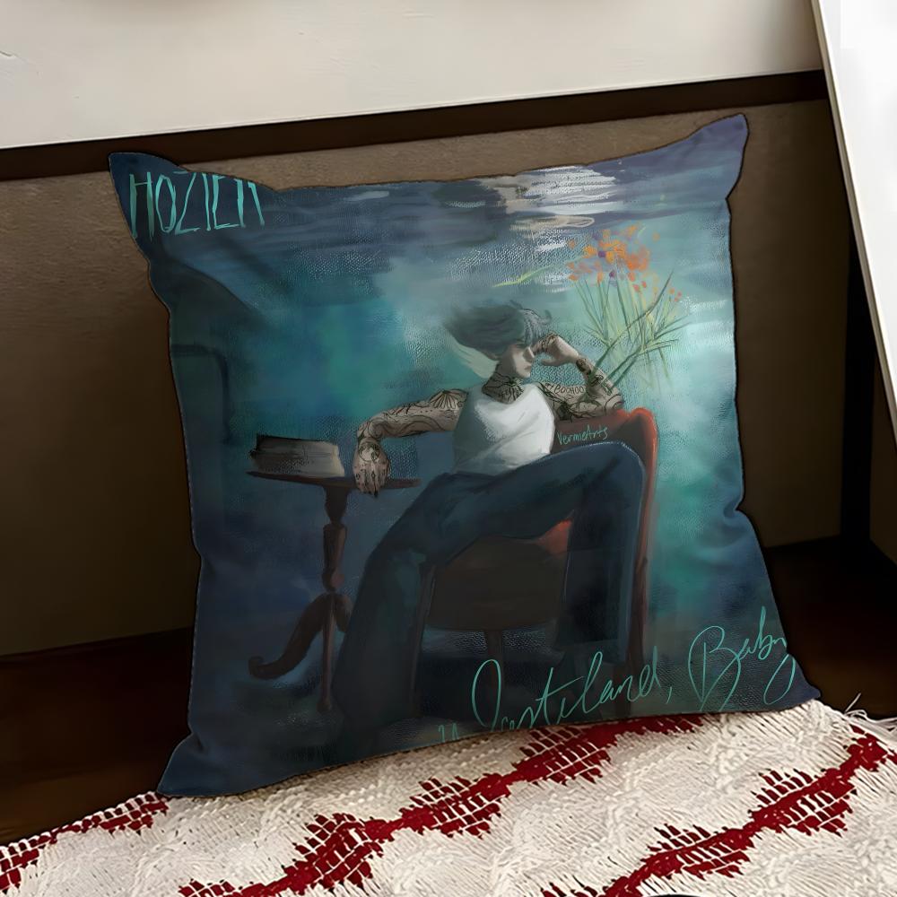 Hozier singer Cushion Cover Reversible Soft Durable Pillow Cover Home  Car MultiScene Use for Daily Comfort