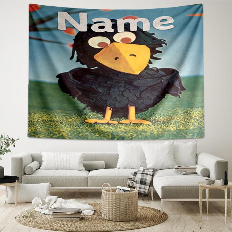 Custom Name de fabeltjeskrant Print Tapestry, Backdrop, Easy Setup, Ideal for Bedroom, Office & Living Room, with Aesthetic Wall Hanging Decor.