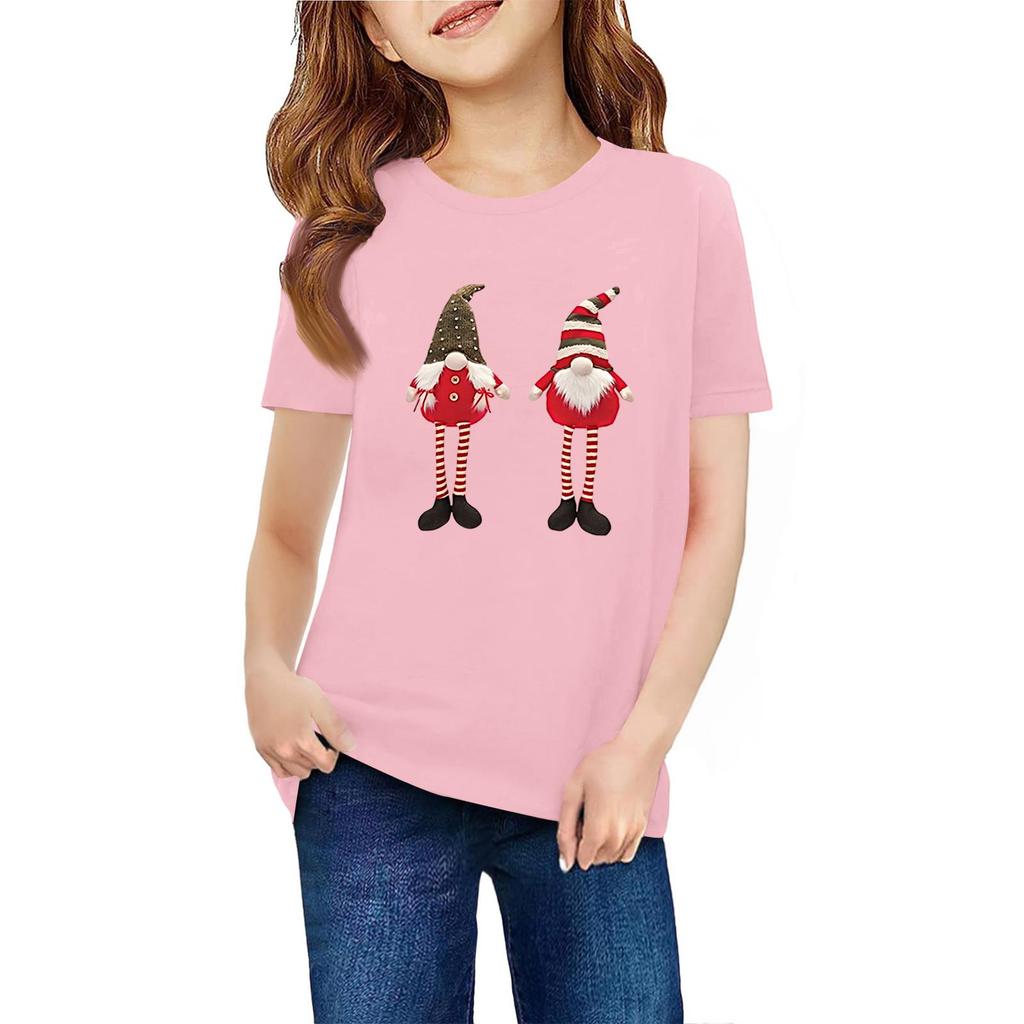 Children's Short Sleeve Neck T-Shirt Animal Print Daily Casual Top