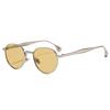 SHAUNA Retro Metal Round Punk Men Sunglasses Shades UV400 Fashion Trending Gradient Women Sun Glasses