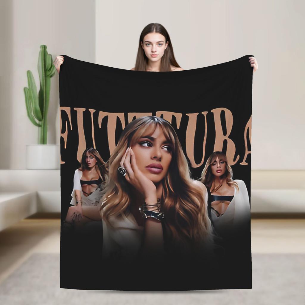TINI STOESSEL Futtura Tour  Flannel Blanket  Warm Throw Blanket for Home Decor Camping Novelty Bedspread Sofa Bed Cover