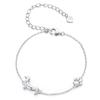 WOSTU 925 Sterling Silver Dachshund Pendant Necklace 18K Gold Pet Paw Chain Link Dog Charm Bracelets Earrings Ring For Pet Lover