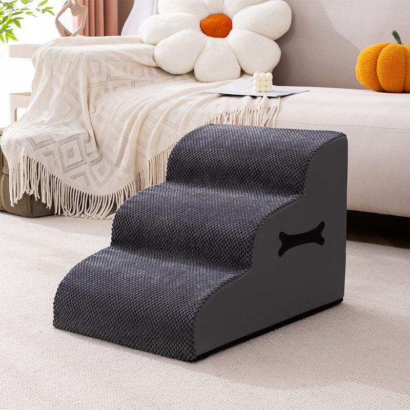 Safety Ramps Pet Stairs for Small Dogs Cats Non Slip Washable Foam Steps Climbing Ladder for Sofa Bed Accessories Dog Ramp