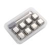 1/4/8/12 Pcs Stainless Steel Ice Cubes Set Reusable Chilling Stones for Wine Whiskey Food-Grade Modern Design Bar Party Kitchen Accessory