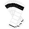 100Pcs Self-Adhesive Slim Folder Spine Sticker Folder Spine Labels Self-Adhesive Folder Labels 5.4x19cm 3.6x19cm