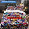 Game Adventure Heroes 3pcs K-pop Music Group Bedding set,Ideal for Bedroom, Dormitory,Including Duvet Cover And 2pcs Pillowcases,Fan Gifts