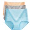 Braguitas M-5XL para Mujer Ropa Interior Abdominal de Cintura Alta Algodón Calzoncillos Sin Costuras Chica Talla Grande Ropa Interior Íntima Femenina 3 Piezas/Lote