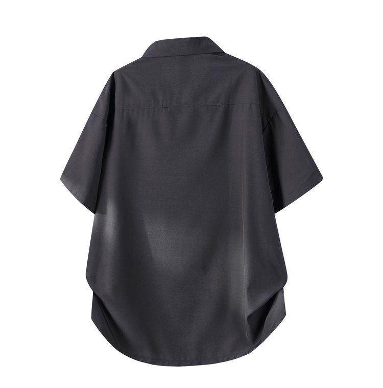 Men's Summer Ice Silk Short Sleeve Casual Shirt - Thin, Loose Half Sleeve Jacket (Style DC2179)