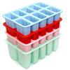 1/3Pcs Silicone Ice-making Box 4 Grid Cartoon Home Made Popsicle Ice Cream Molds for Kids Food Grade DIY Popsicle Maker Molds