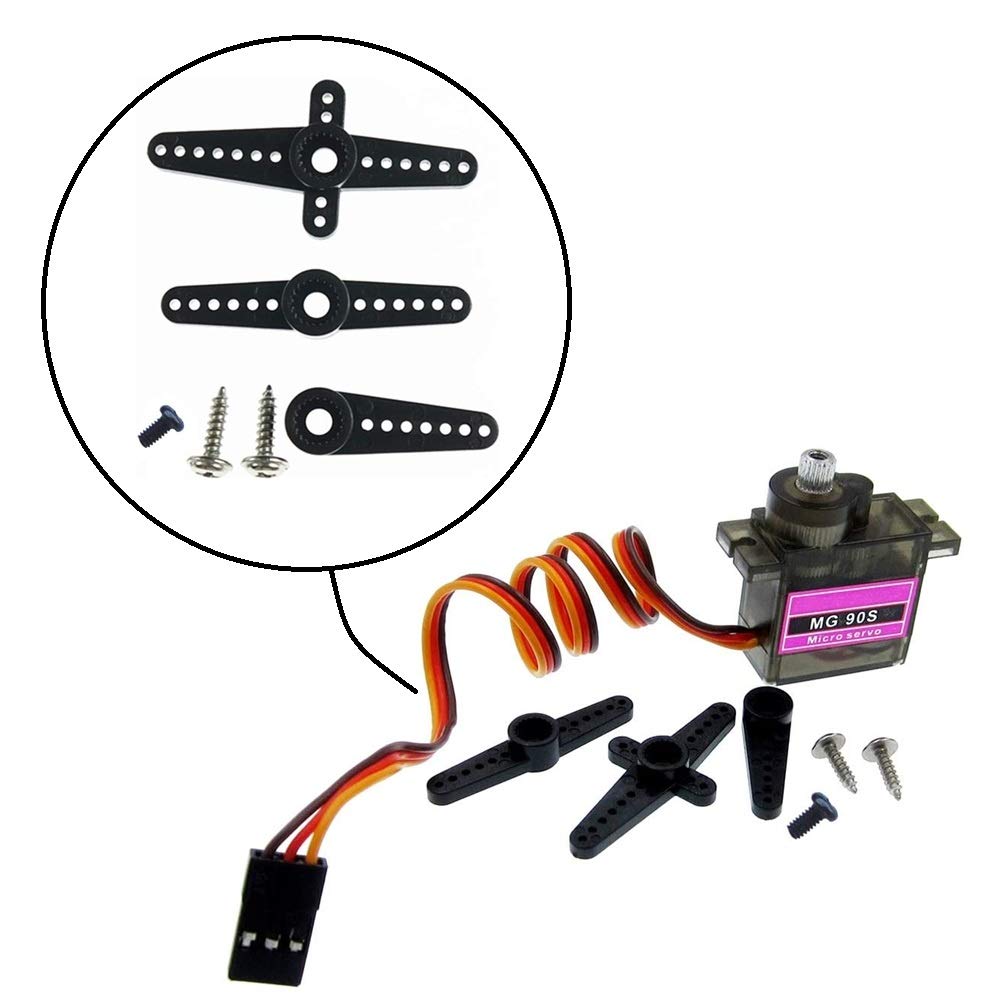 ICQUANZX 3Pcs MG90S Metal Geared Micro Servo Motor for RC Helicopter Airplane Car Boat