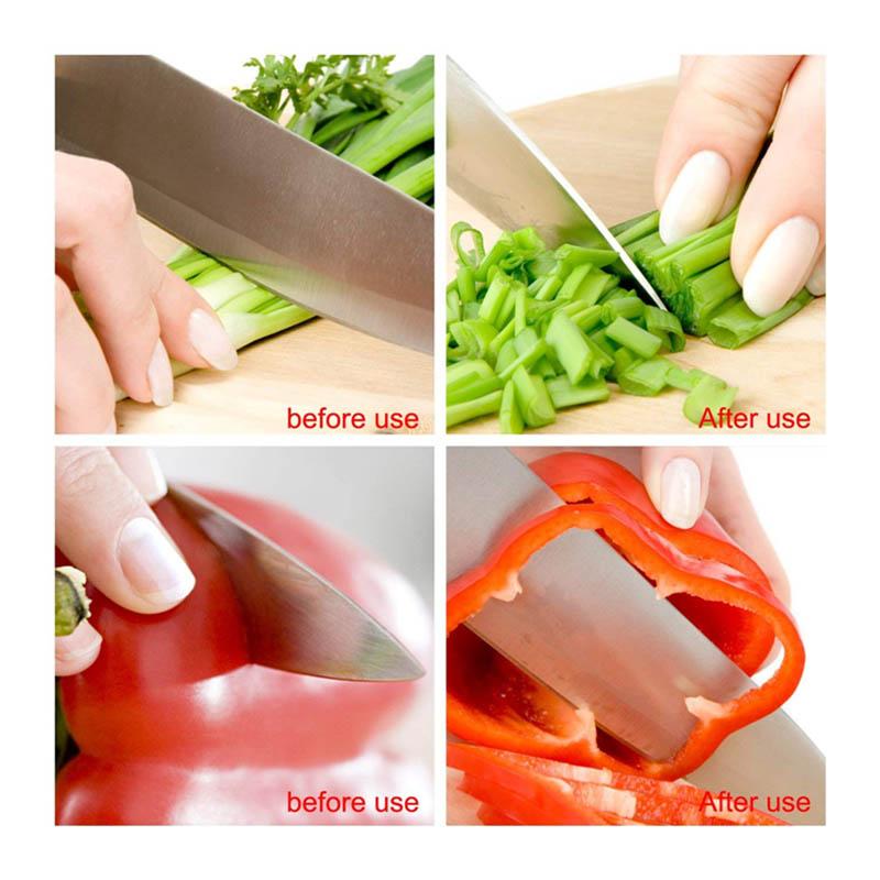 Buy Manual Knife Sharpener Steel Diamond Ceramic Coated Knife Sharpener