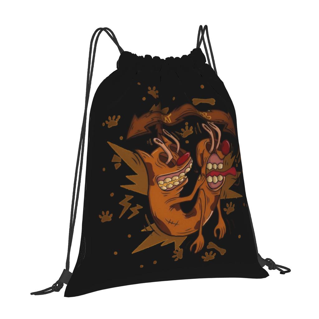 Custom CatDoges Drawstring Bags for Shopping Yoga Backpacks Men Women Surreal Humour Sports Gym Sackpack