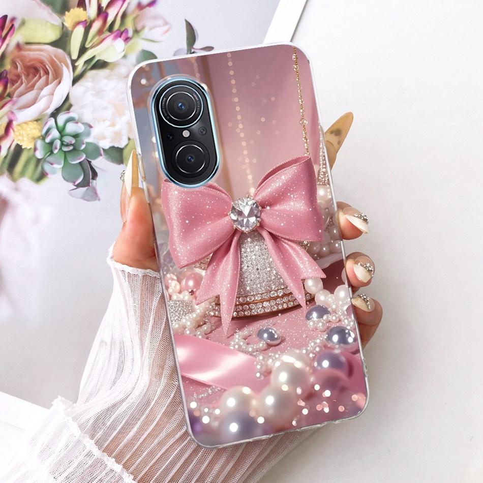 For Huawei Nova 9 SE Nova9 Cute Flower Butterfly Cat Painted Case For Huawei Nova 9 9SE Soft Silicone TPU Phone Cases