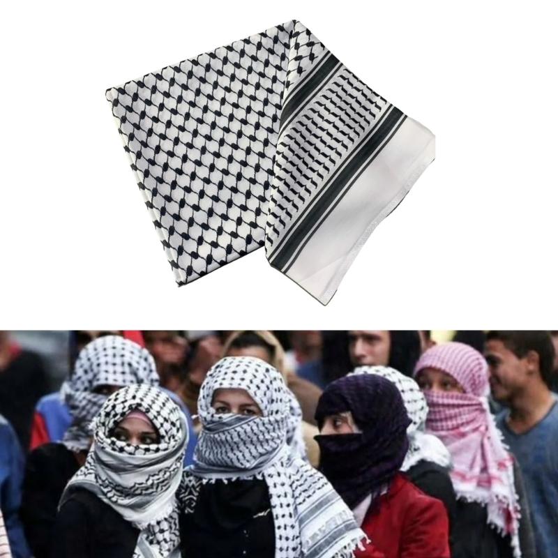 Arab Scarf Male Tactically Scarf Religious Dustproof Kerchief Multi Functional