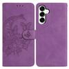 For Samsung Galaxy S25+ Case Butterfly Flower Imprinted PU Leather Wallet Stand Phone Cover