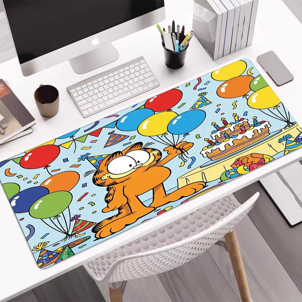Garfield Theme Mouse Pad, Non Slip Rubber Base, Multifunctional Office & Home Decor, Perfect for Workspace Personalization.
