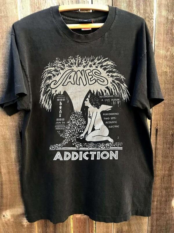 

Reprint Jane’s Addiction band Basic Black Classic Style vtg Unisex T-Shirt XL