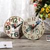 Wooden Round Clock 7 Types Creative Antique Wall Clock Vintage  Wooden Round Clocks Home  Decoration Wooden Clock
