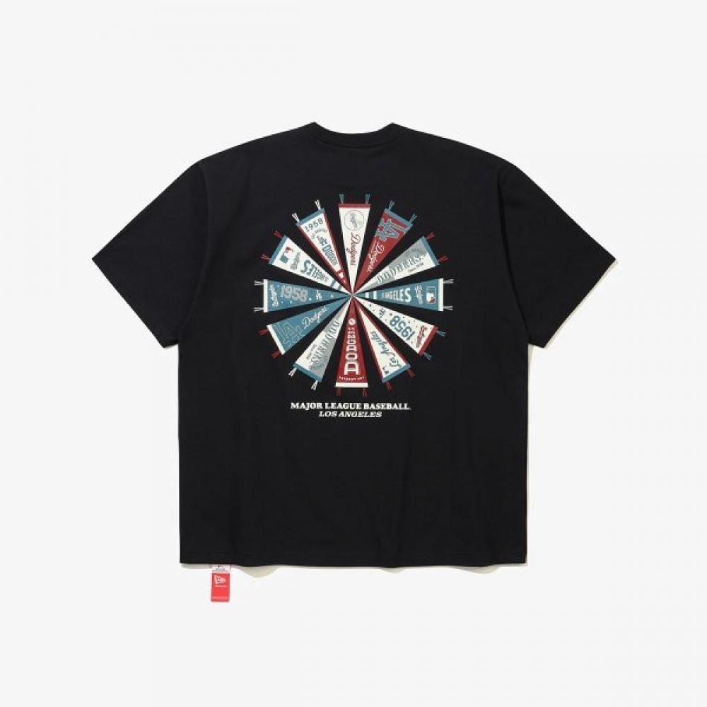 New Era Mlb La Dodgers Team fLag T shirT bLack 15147514