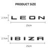 1pcs For Ibiza 6L 6J Letter Emblem 3D Decals Sticker Rear Trunk Badge Logo Metal Accessories For Seat Ibiza  Leon Cupra Altea stu785