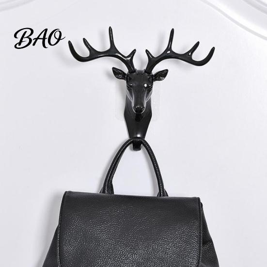 Platzsparende Wandhaken Hirschkopf Haken, Klebende Geweih Dekorative Aufhänger, Moderne Minimalistische Haken Kunststoff Halter Organizer für Zuhause Küche
