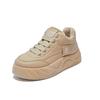 Winter velvet new ins female students platform heightening board shoes casual warmth XW