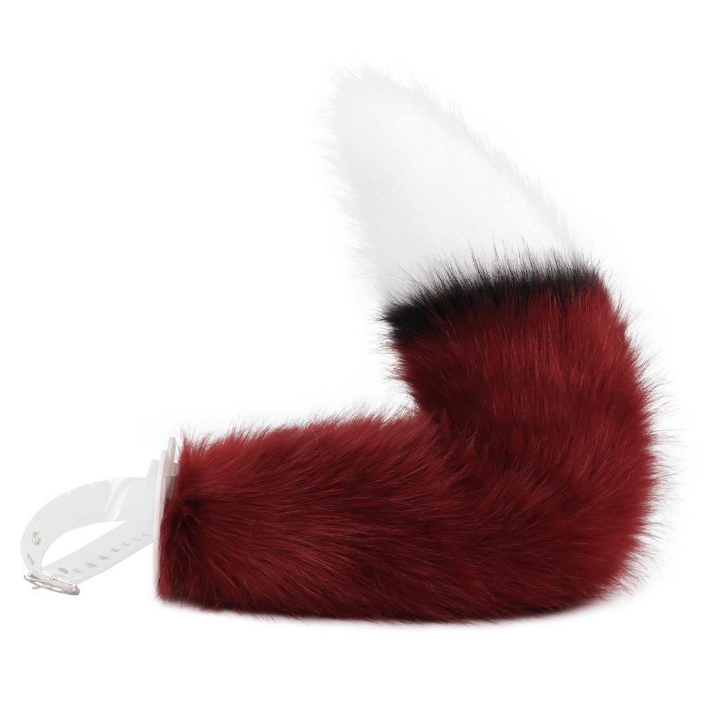 Fox Ears Headband & Earrings with Plush Tail Set