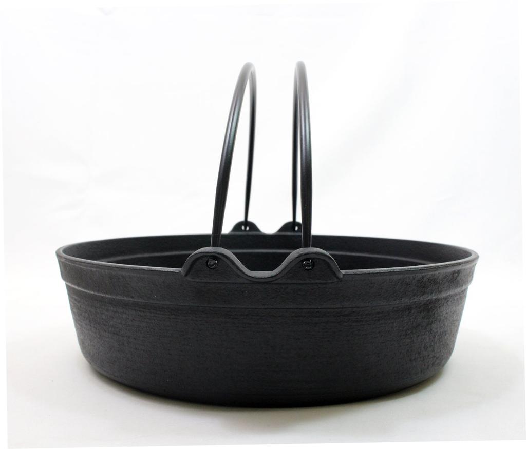 Castle Enterprise (Asahi) Iwate Prefecture Traditional Craft Nanbu Ironware Multi-purpose Pot (Gas/IH Compatible) 26cm with Wooden Lid