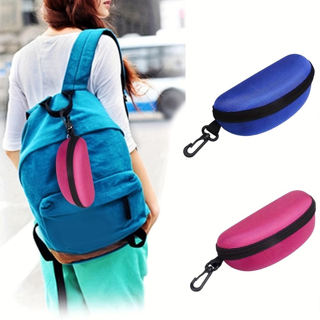 1PC Sunglasses Reading Glasses, Shock-Absorbing Glasses Case, Travel Zipper Glasses Case With Buckle