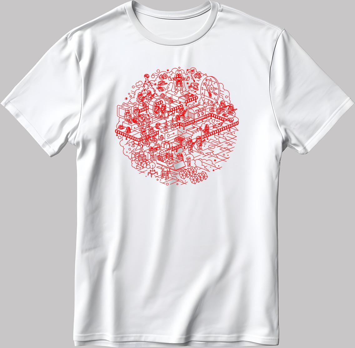 Star Wars Mens Christmas Death Star Wars Men s / Women s T Shirt KA306 L