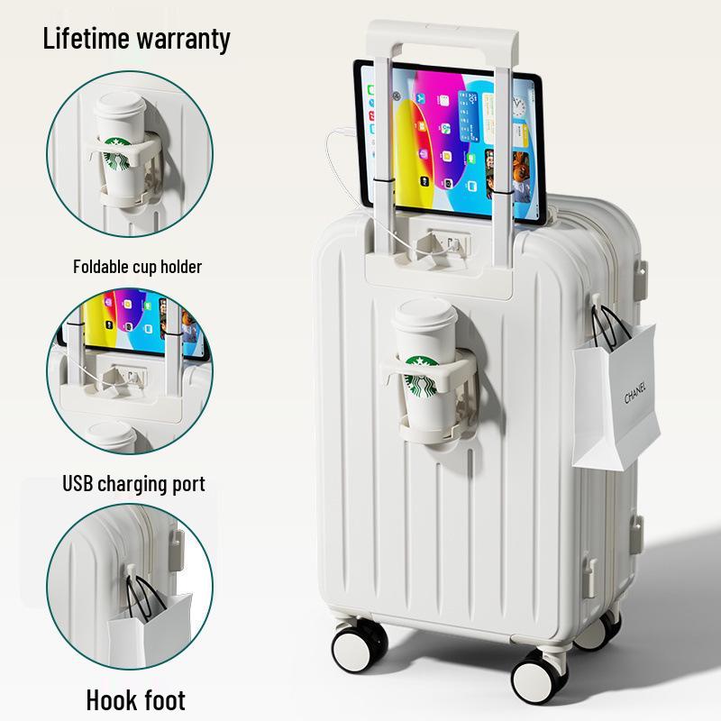 2025 Durable Travel Suitcase with Combination Lock for Students and Adults