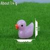 Yellow Duck Resin Figurine for Micro Landscape Decoration