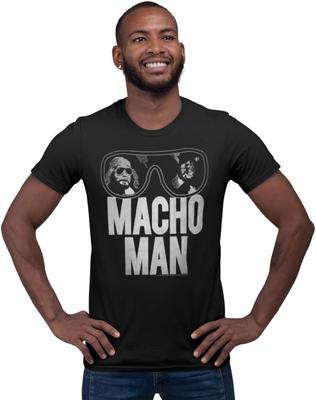 Macho Man Wrestler Ooold School Lila Erwachsenen T-Shirt