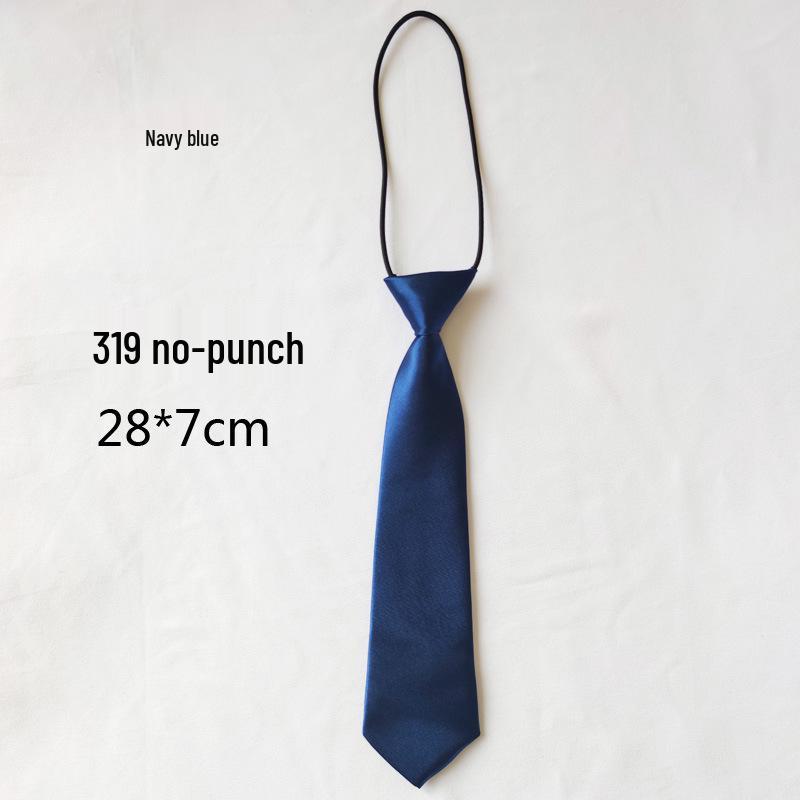 Solid Color Short Pullover with Cute Tie for Women & Children - Casual Uniform Accessory