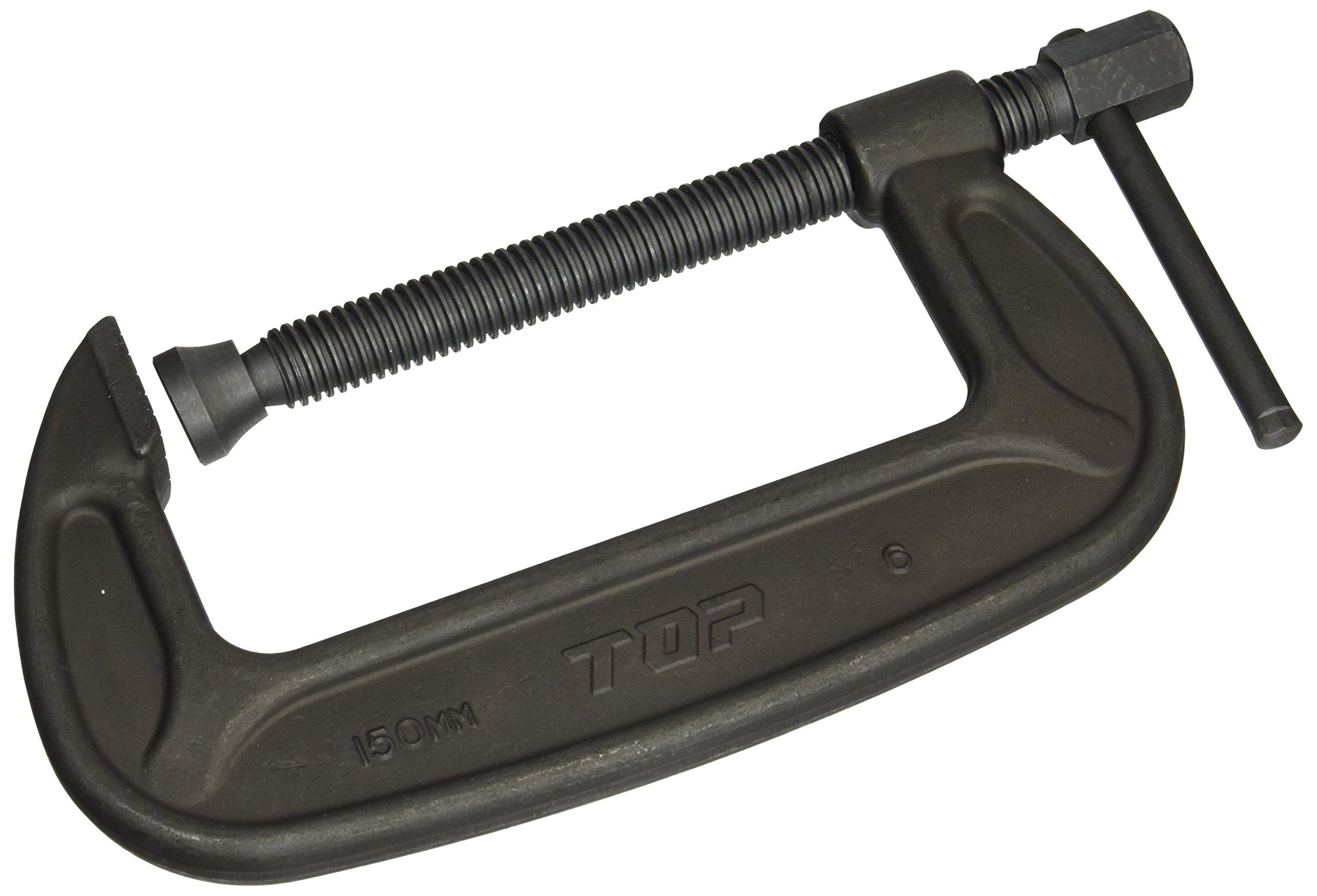 

TOP Industrial (TOP) C-150 Barco-Type Clamp Vise, Maximum Opening 153mm, Guaranteed Load 3.6t, Made in Tsubame-Sanjo, Japan