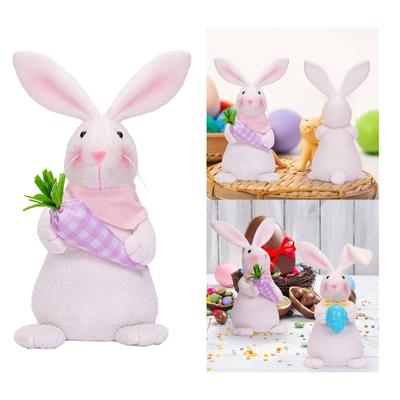 Stylowa Zabawka Królik Marchewka Dekoracje Wielkanocne Wiszące Wiosenne Dekoracje Imprezowe Zabawka Królik Wielkanocny Do Dekoracji i Kolekcjonerów