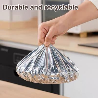 60/90/120 Stück Ölbeständige Mahlzeitenfolie Hitzebeständige Isolierte Lebensmittelabdeckungen Abdeckungen Wiederverwendbare Aluminium Lebensmittelaufbewahrungsabdeckungen