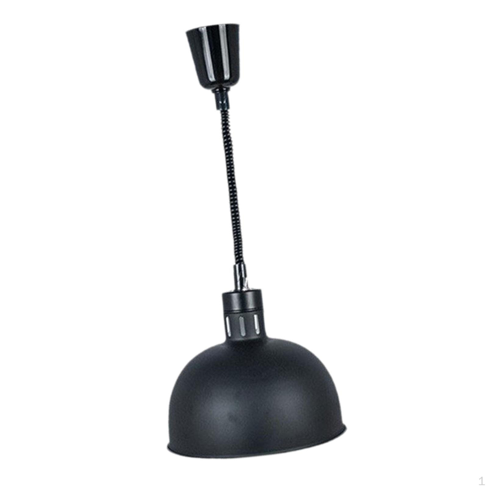 

Подогреватель лампы для пищевых продуктов с лампочкой для ресторана, кафетерия, жареной курицы-буфета Argent Black