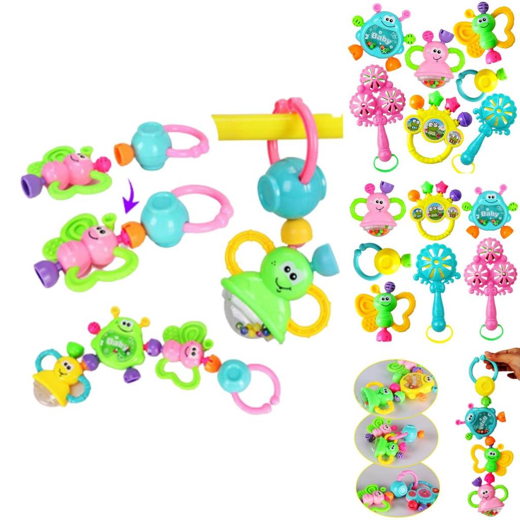 Rattle Newborn Set Baby Early Education Handbell Fancy Musical Toys 7pcs