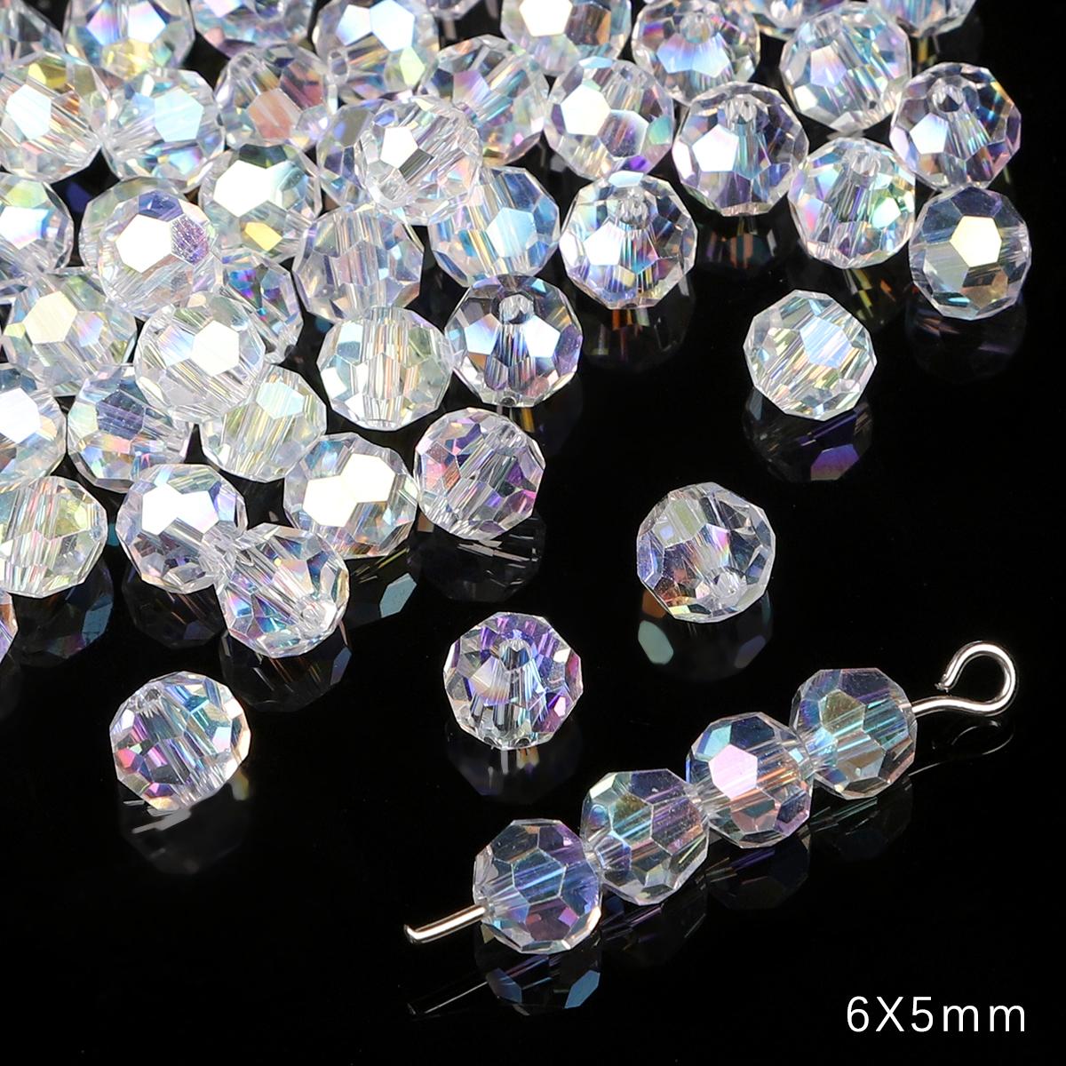 

Хрустальные бусины различной формы, блестящие прозрачные стеклянные бусины для изготовления ювелирных изделий, браслет, ожерелье, серьги 6*5mm 20pcs