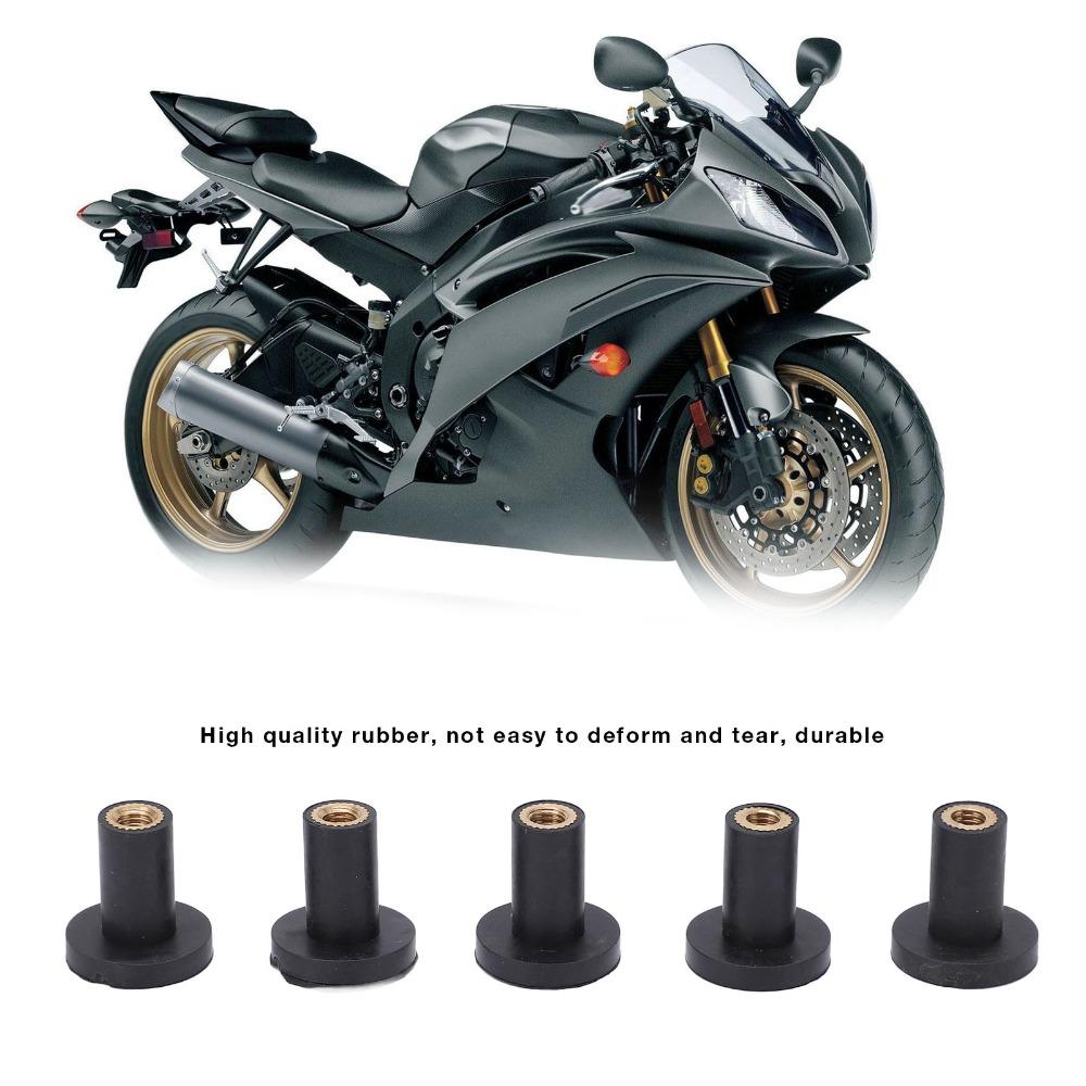 50PCS Brass Thread Insert Rubber Well Nut Fasteners Windscreen Mounting Nuts Bolt Hole Sealing