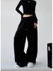 Pantaloni de trening gri cu croială dreaptă pentru femei - Primăvara 2025 - Largi, Casual, Design cu picior lat în stil Cargo