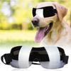 FS SP 05 Plastic Professional Pet Wide View Adjustable Webbing Anti UV Protection Glasses for Large Dogs(Silver )