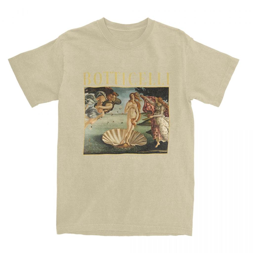 Tričko Zrození Venuše Sandro Botticelli Harajuku Trička Krátký Rukáv Streetwear Tričko Léto Bavlna O Krk Oversize Oblečení
