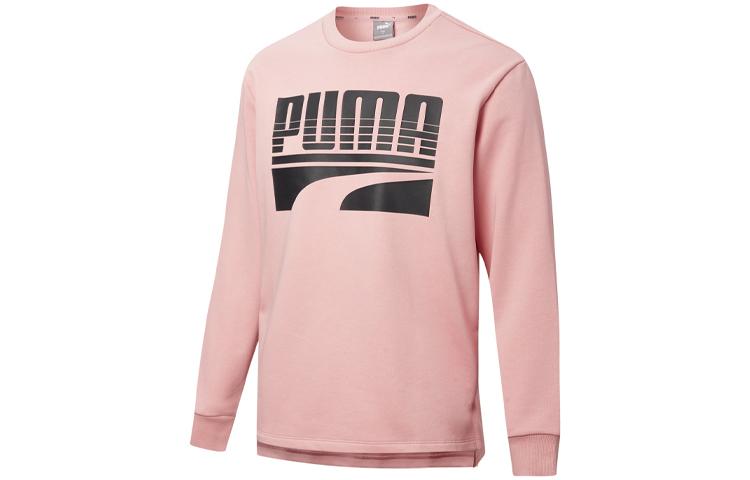 PUMA Letter Print Sweatshirt Men s Newlywed Pink 580905-14 L