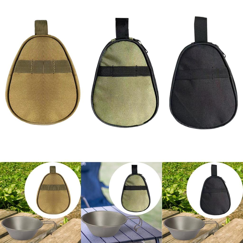 Camping Tableware Storage Bag Cookware Holder Handbag Versatile Utensil Carrier for Outdoor Sports Travel Picnic Hiking RV Trip