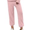 Women Winter Plaid Pants Full Length Long Trousers Sports Pants