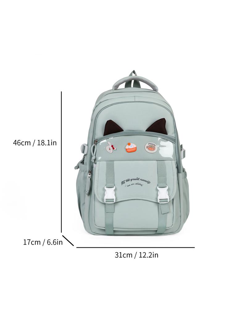 Schoolbag cute girl high-value backpack to reduce the burden of spine care, junior high school high school students versatile large-capacity backpack