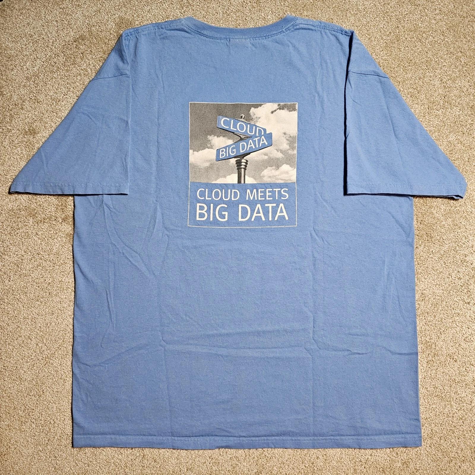 

Vintage Y2k EMC² Cloud Meets Big Data T-shirt Mens XL Crypto Tech Bro Ironic 00s 3XL